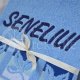 Embroidered occasional towel with leaves "Seneliui"